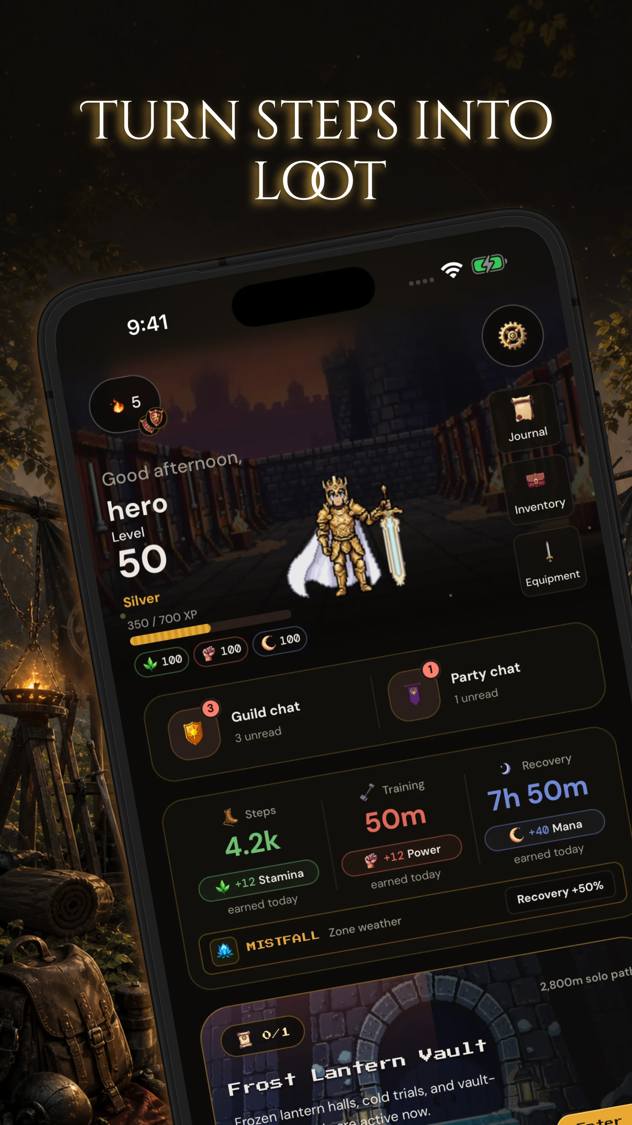 Fitscape - Fitness RPG Quests screenshot